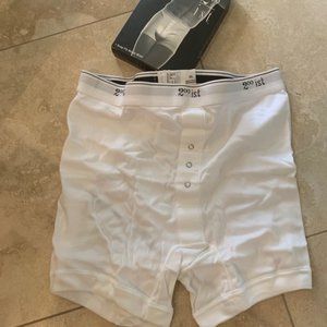 2xist White Cotton Boxer Brief, 3-snap-Fly, Boxer Brief, XL, new, 2 Pairs